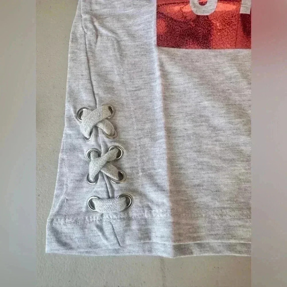 DKNY Girls' Fashion Long Sleeve T-Shirt  Gray Pink Sparking size 5t and Size 6x - Picture 6 of 12